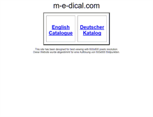 Tablet Screenshot of m-e-dical.com